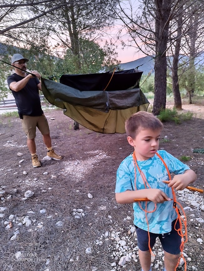 montando amaca con Kalu